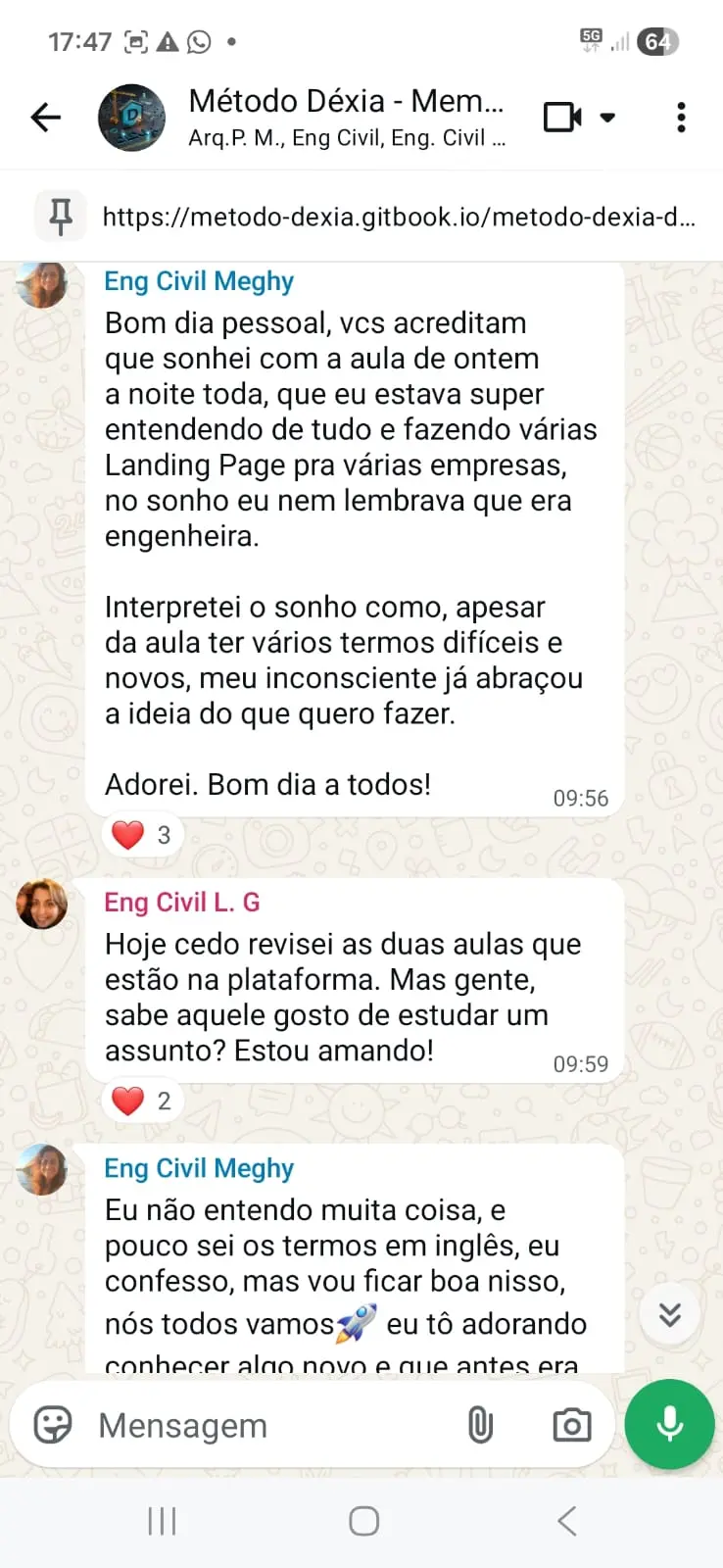 Depoimento WhatsApp do dia 19 de abril